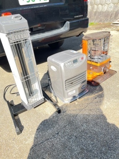 石油ストーブ　赤外線ヒーター3台まとめ　ファンヒーター
