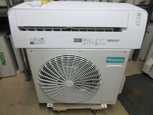 K02586　ハイセンス　中古エアコン　主に6畳用　冷2.2kw ／ 暖2.2kw