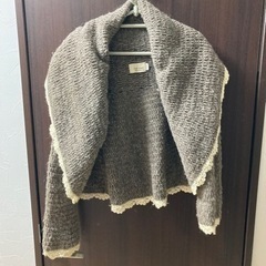 シサム工房　手編み　ボレロ　カーディガン　アウター　ニット