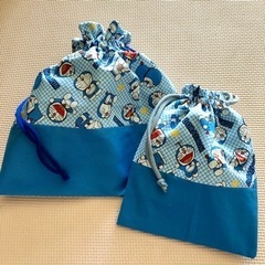 体操着袋　給食袋　ドラえもん