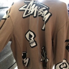 stussy ジップ付きパーカー　サイズL