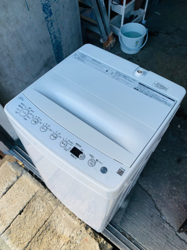 札幌市内配送無料 3ヶ月保証 美品 2021年製 ハイアール 全自動洗濯機 4.5kg BW-45A