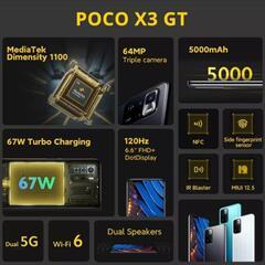 【4キャリア対応】POCO X3 GT 黒 8GB/256GB/新品の画像