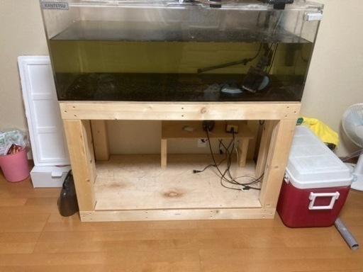 1200 600 450 カンテツ　アクリル水槽　水槽台セット