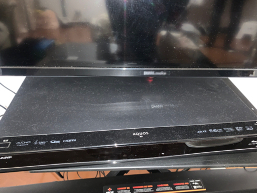 4k対応テレビモニター テレビスタンド HDD内蔵レコーダー クロムキャスト 4点セット