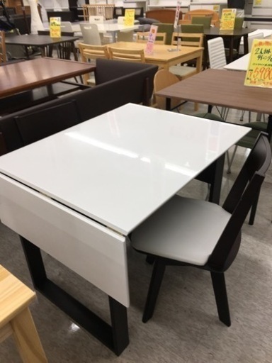 伸長式ダイニングセット　回転イス　状態良好