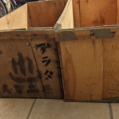 レトロ木箱　2個セットの画像