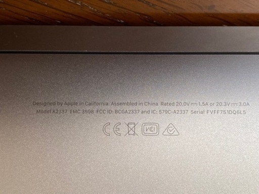 【新同美品】MacBook Air M1 512GB/8GB
