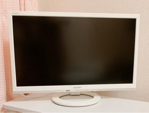 22型 テレビ ホワイト  シャープ AQUOS