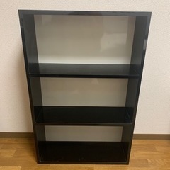 【無料でお譲りします！】本棚　棚　ブラック