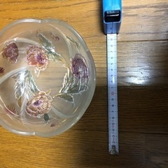 昭和レトロなガラスの器皿2枚