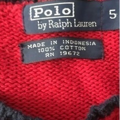 PORO Ralph Laurenニットの画像