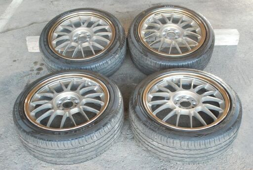 レイズRAYS鍛造アルミ　ボルクレーシングSE37K 17x7.5J　タイヤ　215/45R17　４本セット