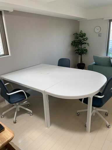 IKEA 会議用テーブル 2点セット