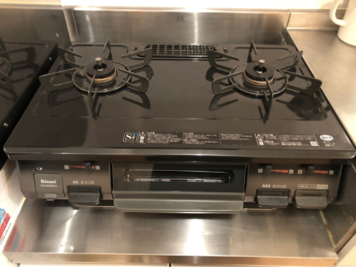都市ガス　ガスコンロ（美品）Rinnai 2018年3月購入