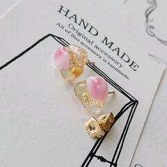 泡カケラガラスピアス〈新品未使用〉の画像