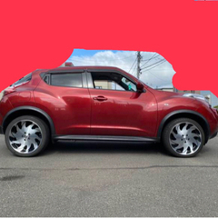 3月中に売り切ります！ジューク　7万km！車検ロング！5年8月末まで！純オプアルミ&夏冬タイヤ付き！の画像