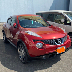 3月中に売り切ります！ジューク　7万km！車検ロング！5年8月末まで！純オプアルミ&夏冬タイヤ付き！の画像