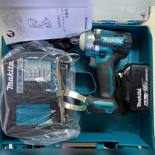 中古 マキタ　TW300D 18V 充電式インパクトレンチ　セット
