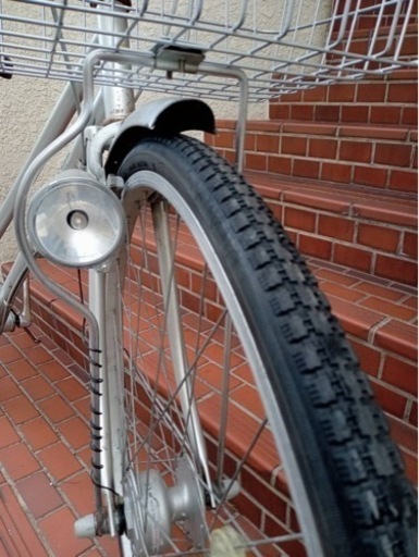 【整備済自転車】27インチ内装3段変速　オートライト付　前カゴ、鍵新品❗️スペアキーあり　若林自転車　浜大津　SALE❗️