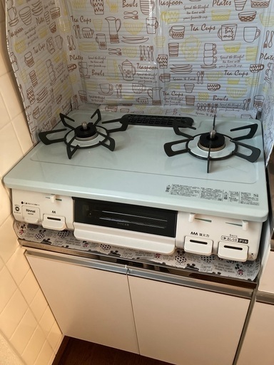 美品プロパンガスコンロ右強火力