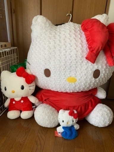 特大キティちゃんぬいぐるみセット