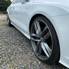 22インチ　5穴　PCD112　9.5J　OFF35　255/30R22　HAIDA　RACING　HD921　2020年製　アルミホイールセットの画像