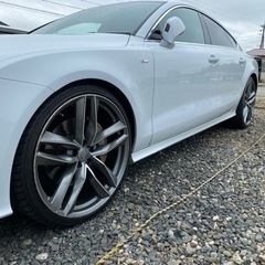 22インチ　5穴　PCD112　9.5J　OFF35　255/30R22　HAIDA　RACING　HD921　2020年製　アルミホイールセットの画像