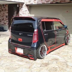 検査4年1月ワゴンR FX 実走3.3万km/翔プロコンプリートカー/ACCエアサス・J-LINEアクスル公認済/カスタムペイント/17インチアルミ/改造多数の画像