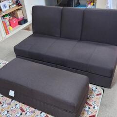 3人掛けソファーベッドの画像