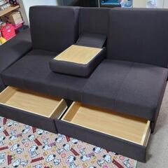 3人掛けソファーベッドの画像