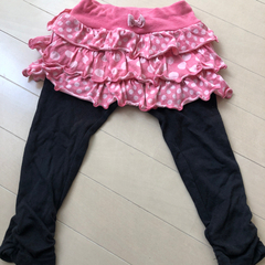 ミニーちゃん　レギンス付きスカートの画像