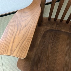 【おすすめ】天然木の回転チェアの画像