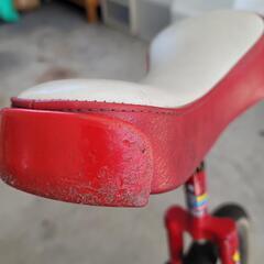 1112-014 一輪車 赤 タイヤ直径 約 50cmの画像