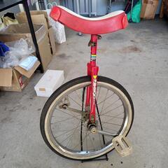 1112-014 一輪車 赤 タイヤ直径 約 50cm