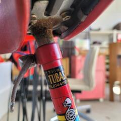 1112-014 一輪車 赤 タイヤ直径 約 50cmの画像