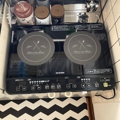 【商談中】IH調理器　2口コンロ