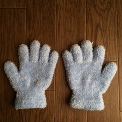 手袋　水色の画像