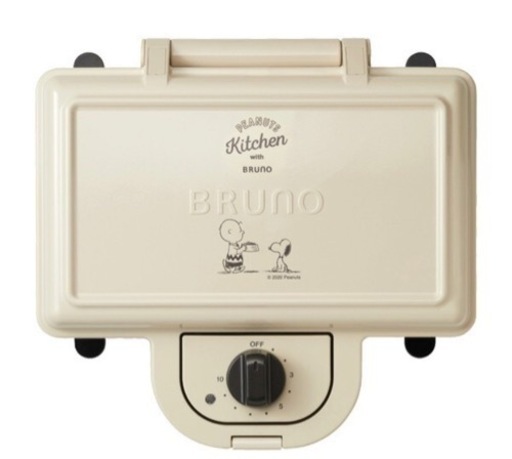 【未使用品】BRUNO PEANUTS ホットサンドメーカー ダブル スヌーピー