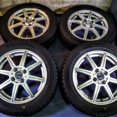 冬 ソリオ タフト 2019年【~95％富山 手渡しもOK】美品 4本 165/65R15 日本製 ダンロップ 中古 スタッドレス シボレー クルーズ バンディット