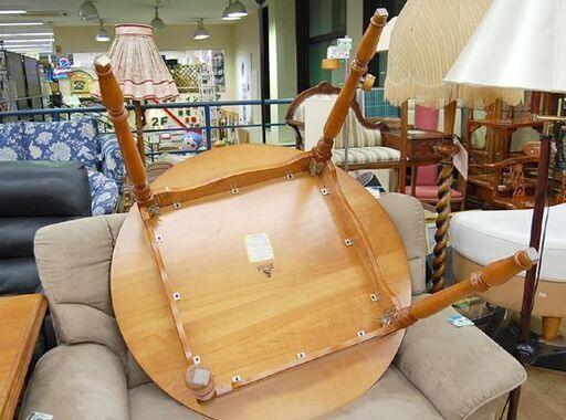横浜ダニエル ダイニングテーブル アメリカン 直径100×高さ71cm 丸テーブル ラウンドテーブル DANIEL American 札幌市 清田区 平岡