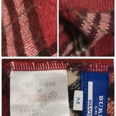 ご購入者様決定꒰BURBERRY꒱BLUE LABEL タートルネック ニット赤 長袖セーターの画像