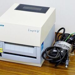 山口)下松市より　SATO(サトー) ラベルプリンター レスプリT408vCUT USB/LAN カット機能 2009年製 内部ヒンジ破損【現状品】　BIZHL14H