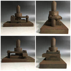 ⭕⭕⭕PH3/69　金型パンチ 板金 パーツ 工具 加工機械 穴あけ パンチング 部品 中古 メーカー不明 パンチャー 鉄 ダイセット 43⭕⭕⭕の画像