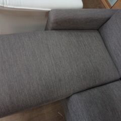 ニトリ　布張りカウチソファ　CA2 DR-GY【愛品倶楽部柏店　問い合わせ番号 156-018196 002】 の画像