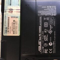 asus Eee ノートパソコンの画像