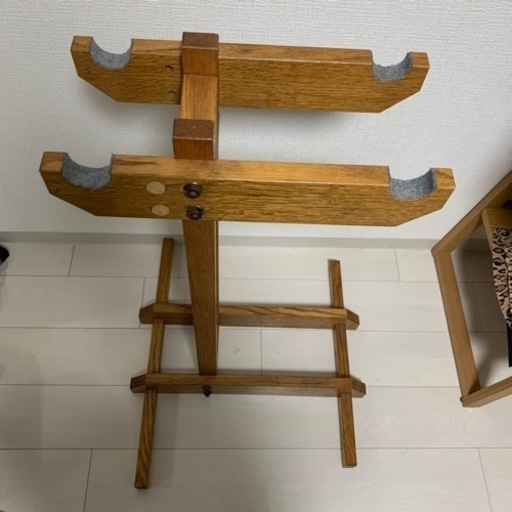 木製　サイクルハンガー　ロードバイク　自転車