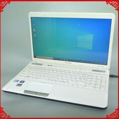中古美品 ノートパソコン 16型ワイド TOSHIBA 東芝 TX/77MWH Core i5 4GB 500GB Blu-ray 無線LAN Wi-Fi Windows10 Office 即使用可能 