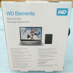 最終値下げ! WD Elements コンパクト外付けハードディスク 1TB容量【未使用】の画像
