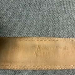 ユナイテッドアローズで購入hecho en españa コゲ茶色ベルト　サイズ85 全長97、幅3センチの画像